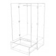 Wardrobe double door with 1 drawer and Lots of Hanging Space